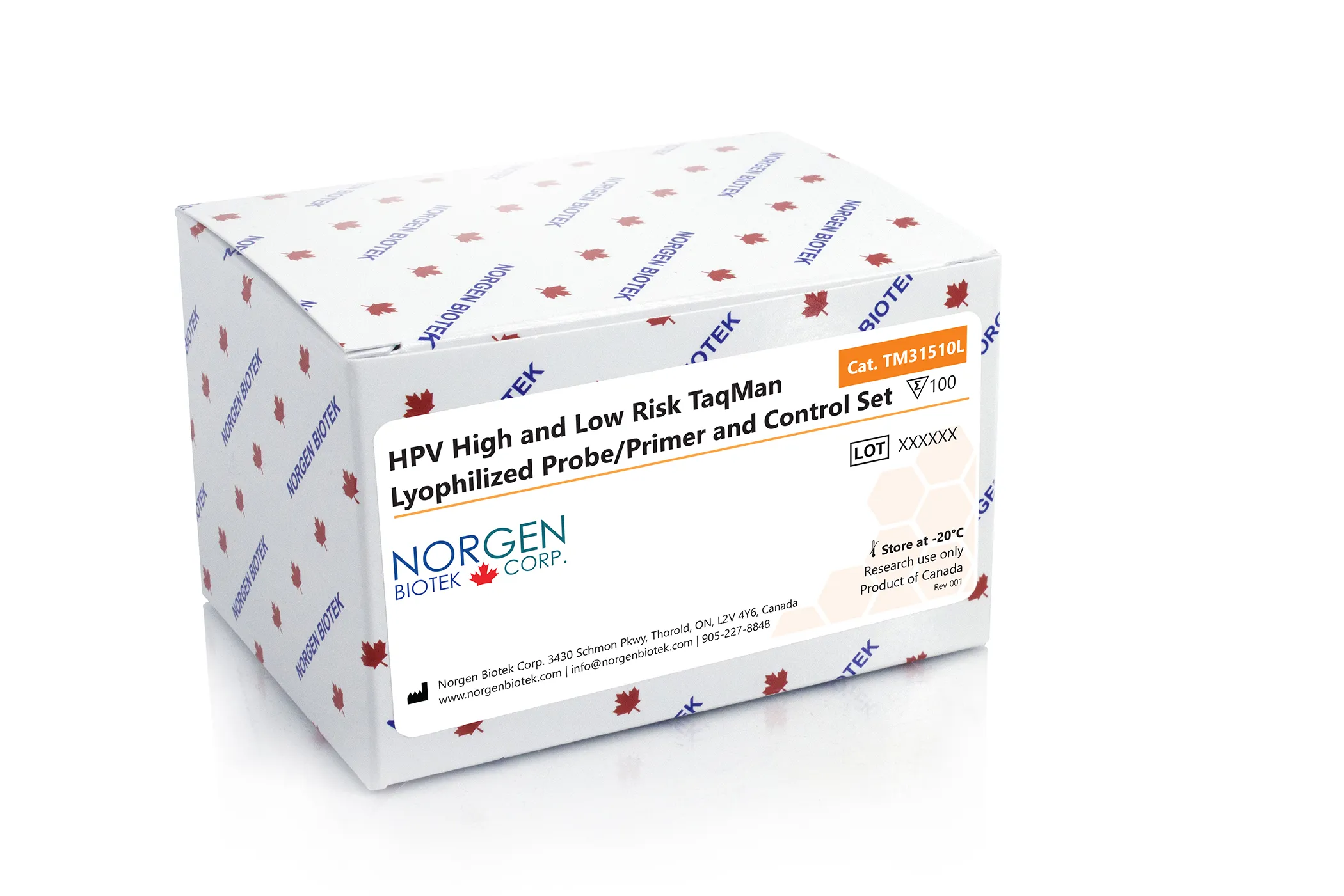 HPV High and Low Risk TaqMan Lyophilized Probe/Primer and Control Set - image 1