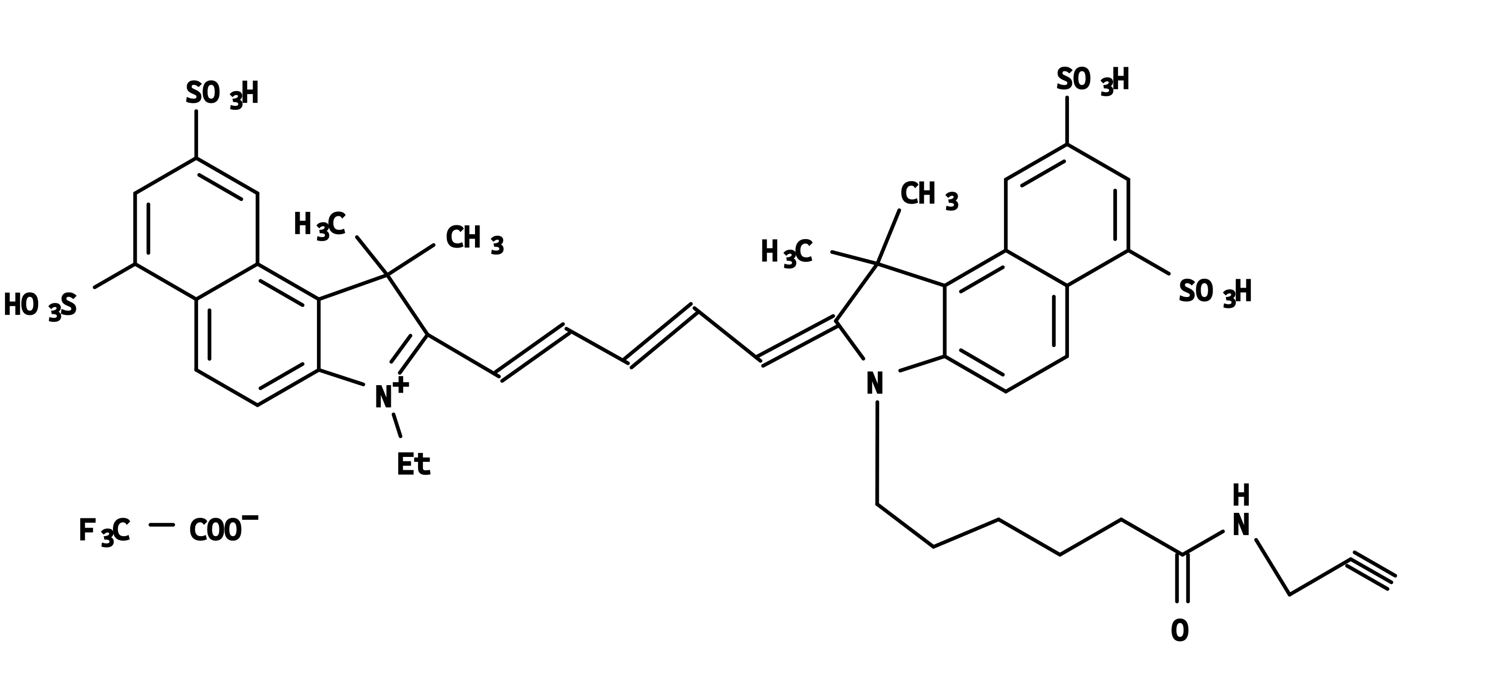 Cyanine 5.5 alkyne [equivalent to Cy5.5® alkyne] - image 1