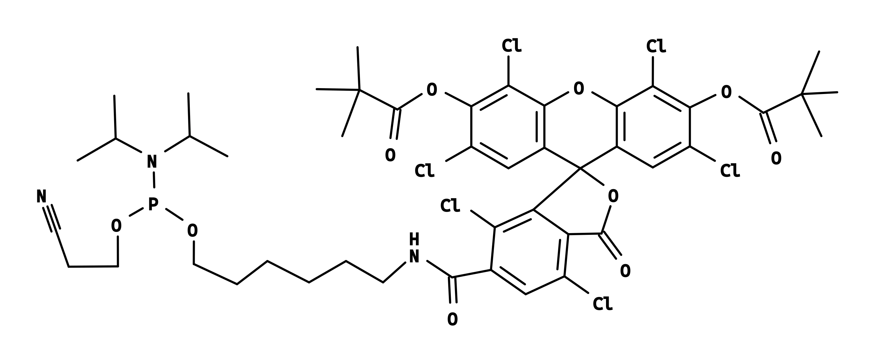 6-HEX phosphoramidite [5'-Hexachlorofluorescein phosphoramidite] - image 1