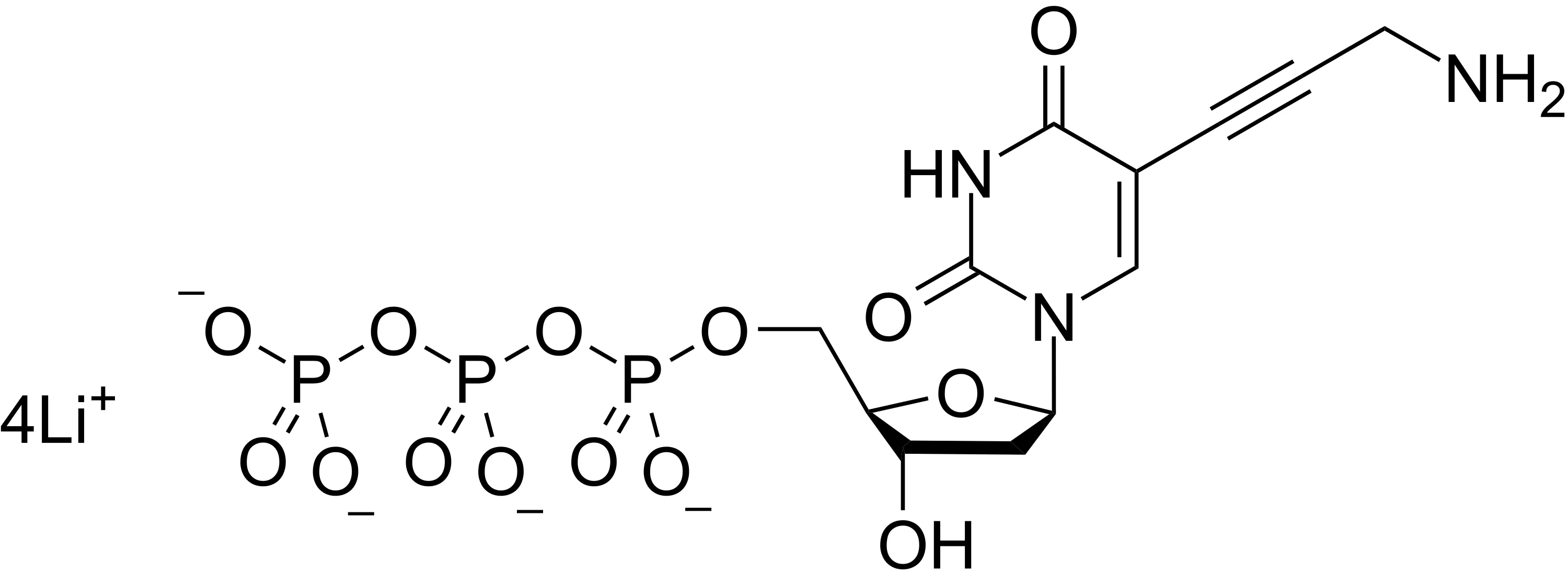 Aminopropargyl dUTP [5-Propargylamino-2'-deoxyuridine-5'-triphosphate] - image 1