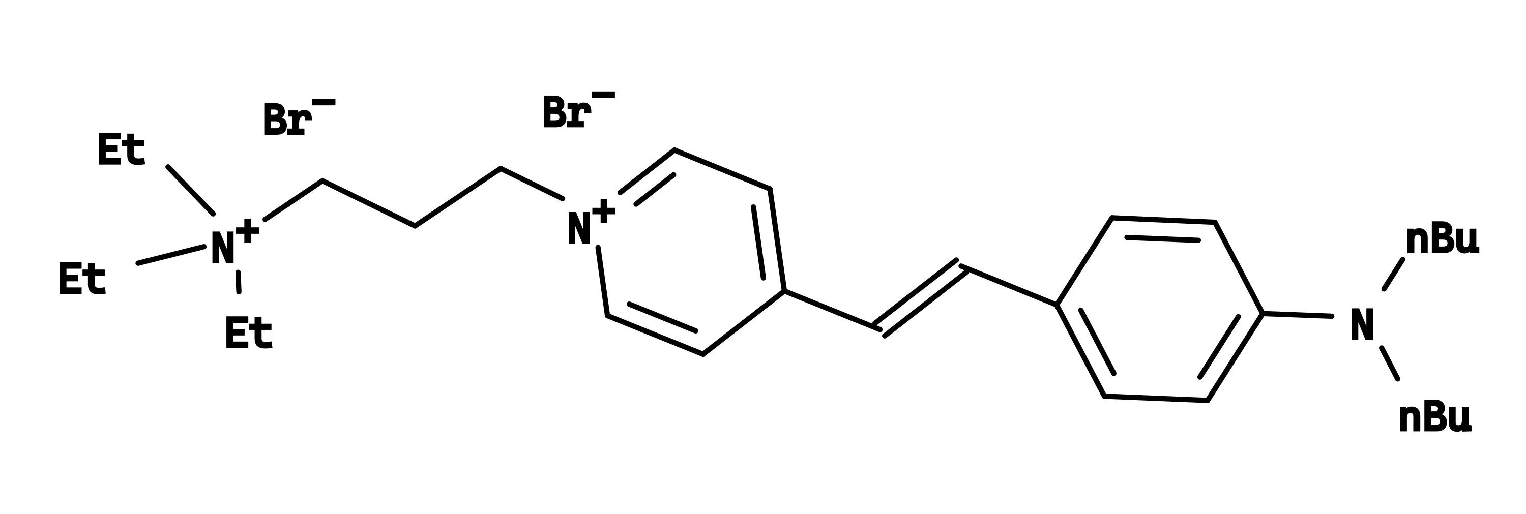 MM 1-43 [N-(3-Triethylammoniumpropyl)-4-(4-(dibutylamino)styryl)pyridinium dibromide] *CAS#: 149838-22-2* - image 1