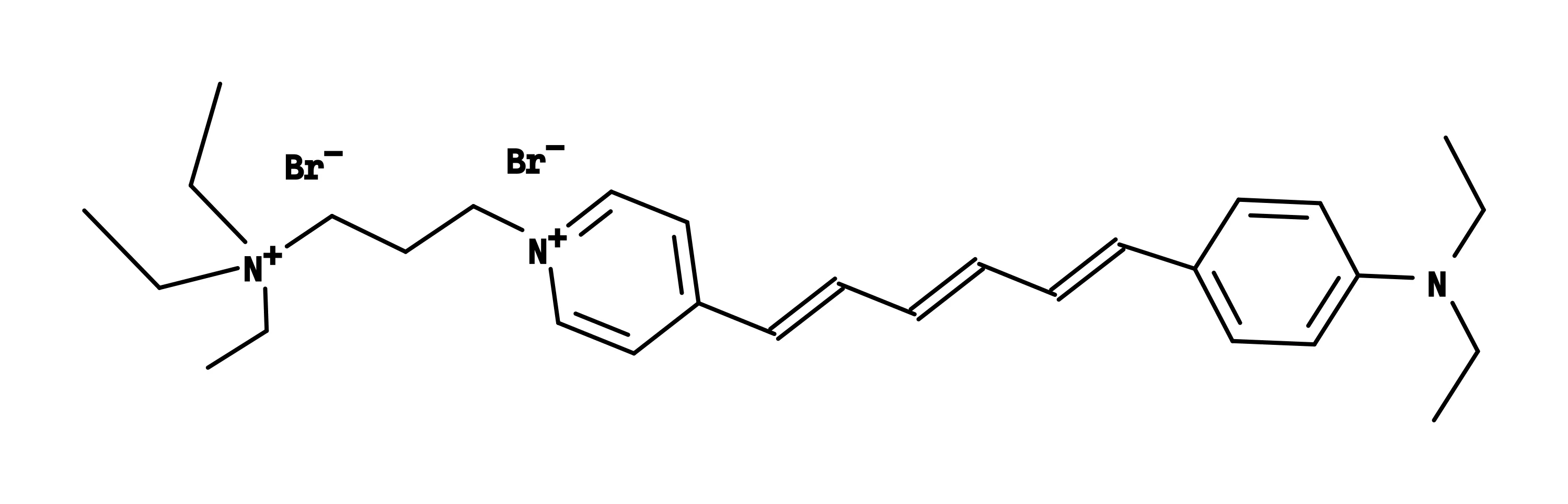 MM 4-64 [N-(3-Triethylammoniumpropyl)-4-(6-(4-(diethylamino)phenyl)hexatrienyl)pyridinium dibromide] - image 1