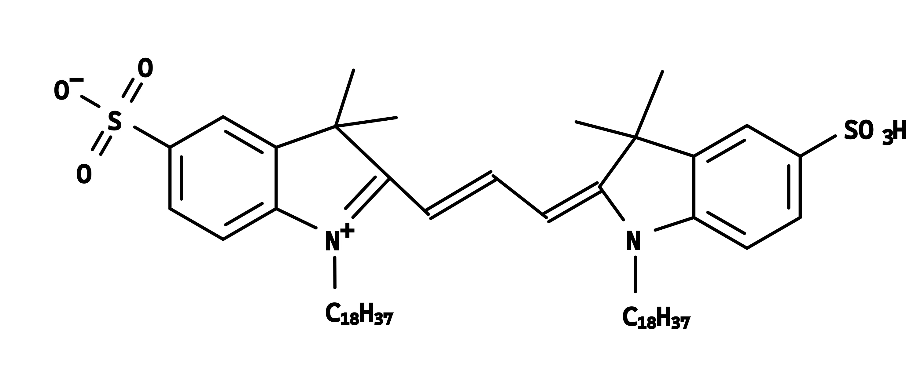 DiIC18(3)-DS [1,1-Dioctadecyl-3,3,3,3-tetramethylindocarbocyanine-5,5-disulfonic acid] - image 1