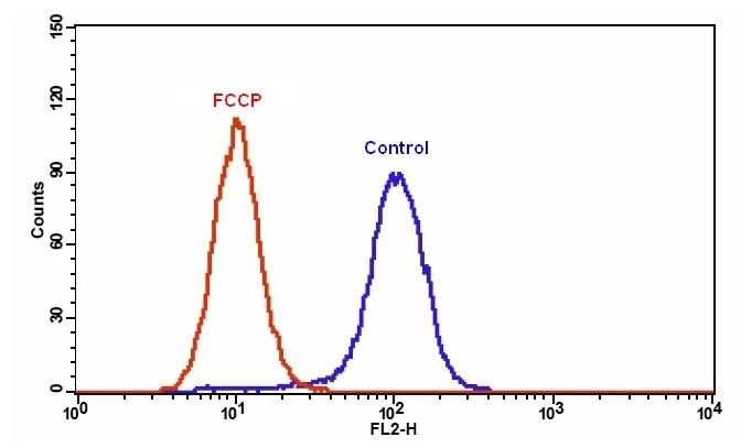 Cell Meter™ Mitochondrion Membrane Potential Assay Kit *Orange Fluorescence Optimized for Flow Cytometry* - image 1