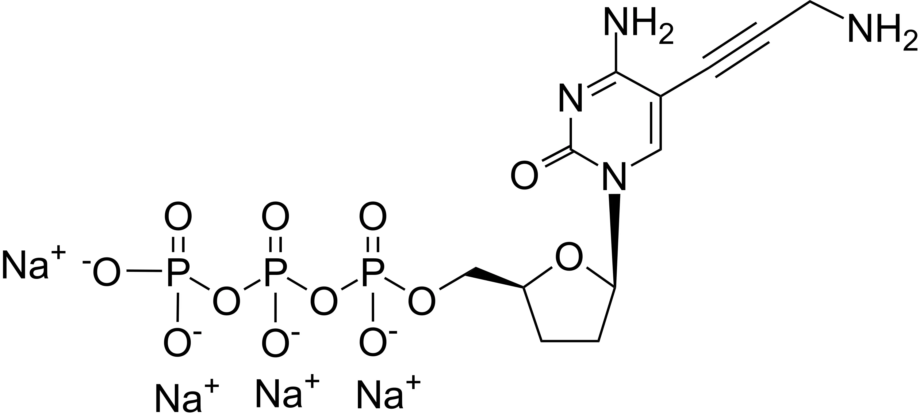 Aminopropargyl ddCTP [5-Propargylamino-2',3'-dideoxycytidine-5'-triphosphate] - image 1