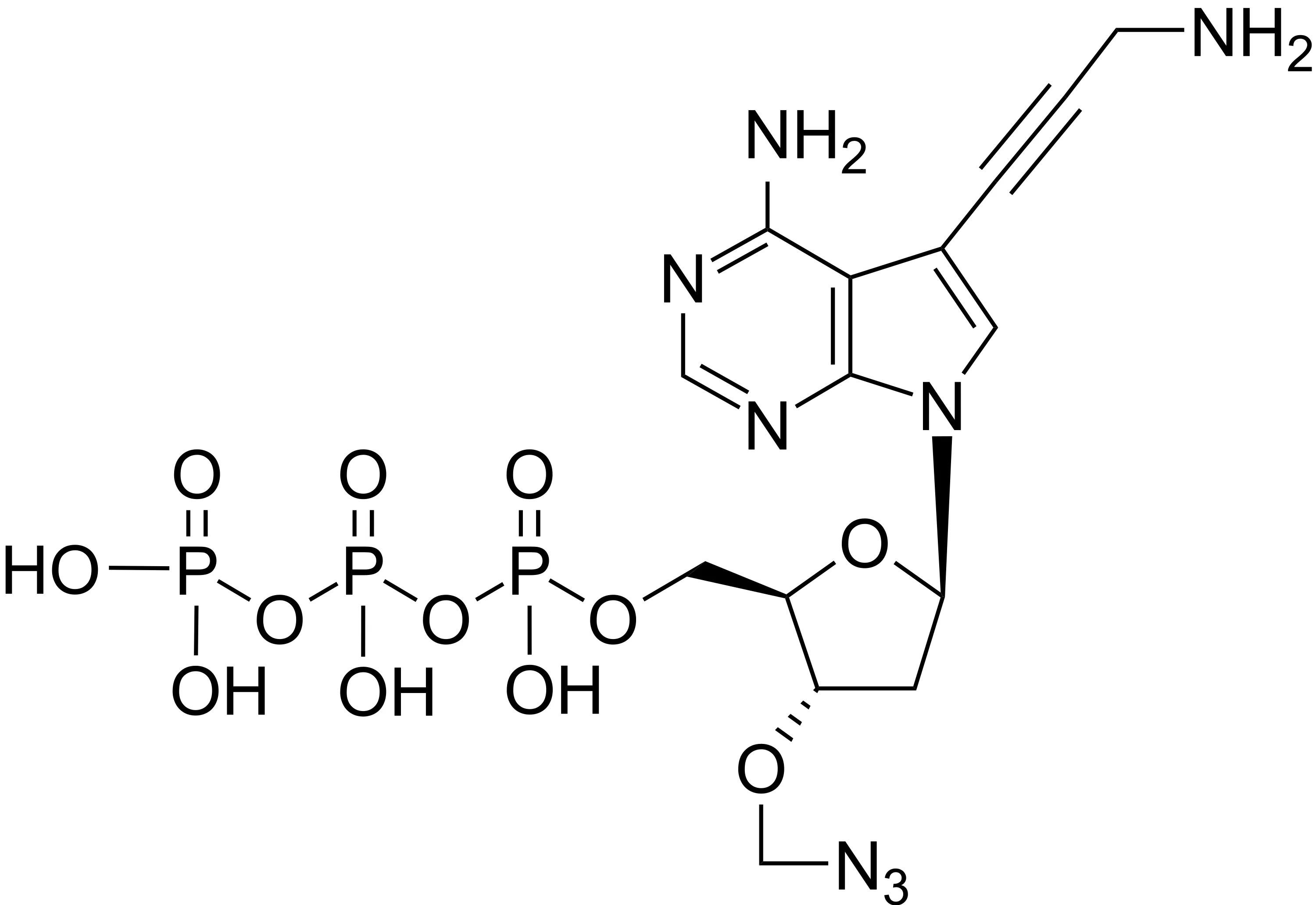 7-Deaza-7-Propargylamino-3'-azidomethyl-dATP - image 1