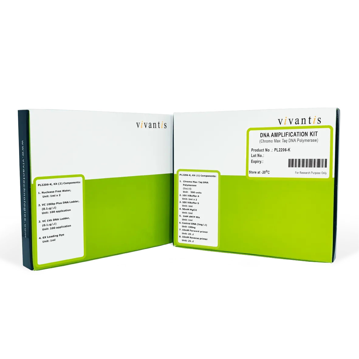 DNA Amplification Kit with Chromo Max Taq DNA Polymerase, 100 app - image 1