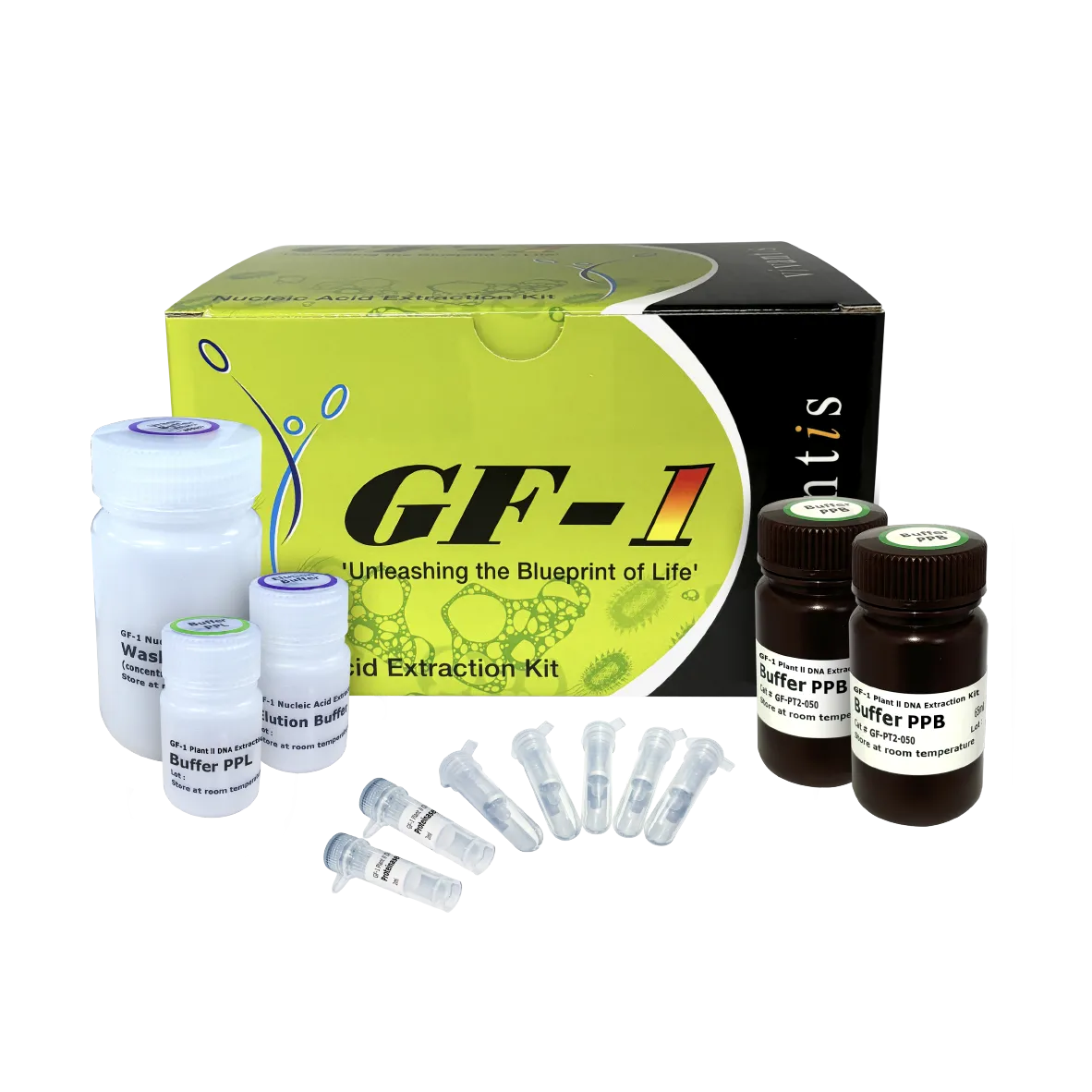 GF-1 Plant II DNA Extraction Kit (Proteinase K included), 50 preps - image 1