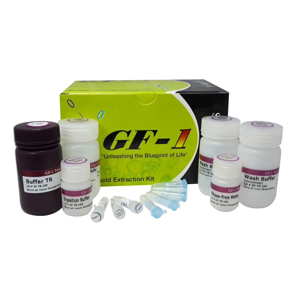 GF-1 Total RNA Extraction Kit (Proteinase K & DNase I included), 100 preps - image 1