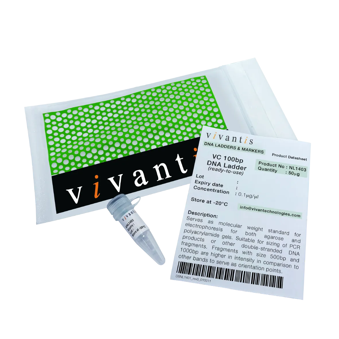VC100bp DNA Ladder (ready-to-use), 50 µg - image 2