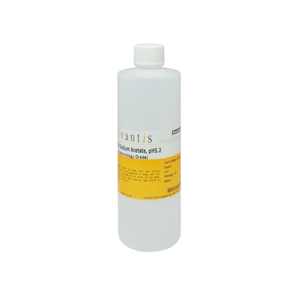 3M Sodium Acetate, pH5.2, Biotechnology Grade, 500 mL - image 1