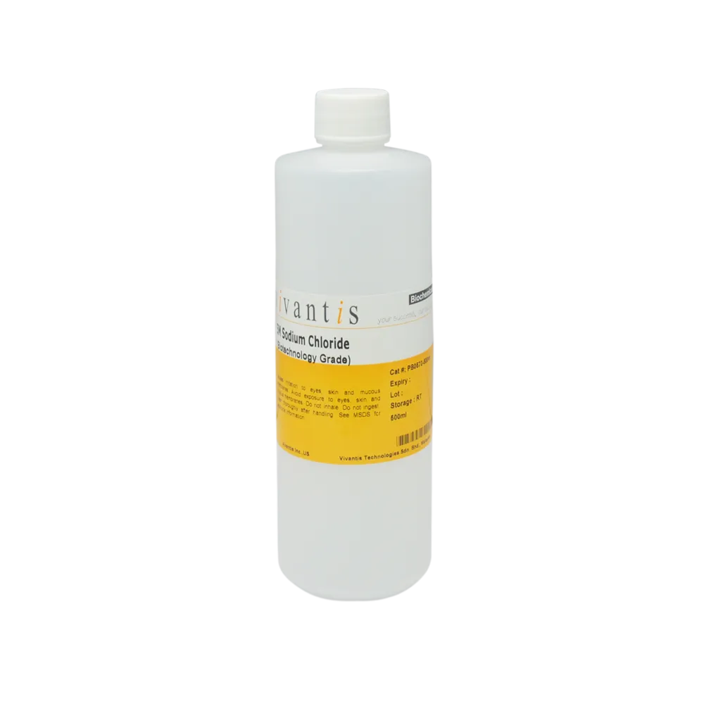 5M Sodium Chloride, Biotechnology Grade, 500 mL - image 1