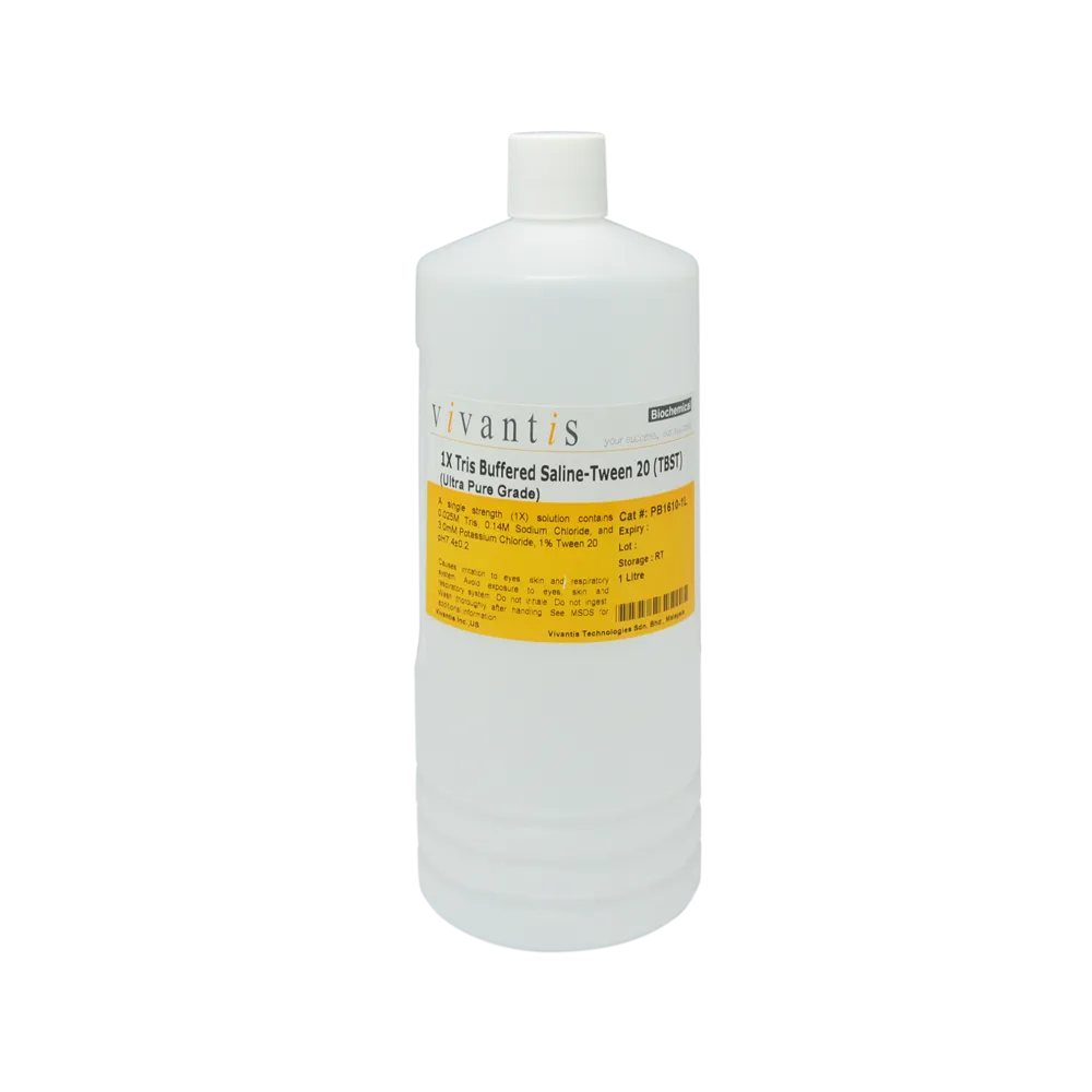 1X Tris-Buffered Saline-Tween 20 (TBST) Buffer, Ultra Pure Grade, 1 L - image 1