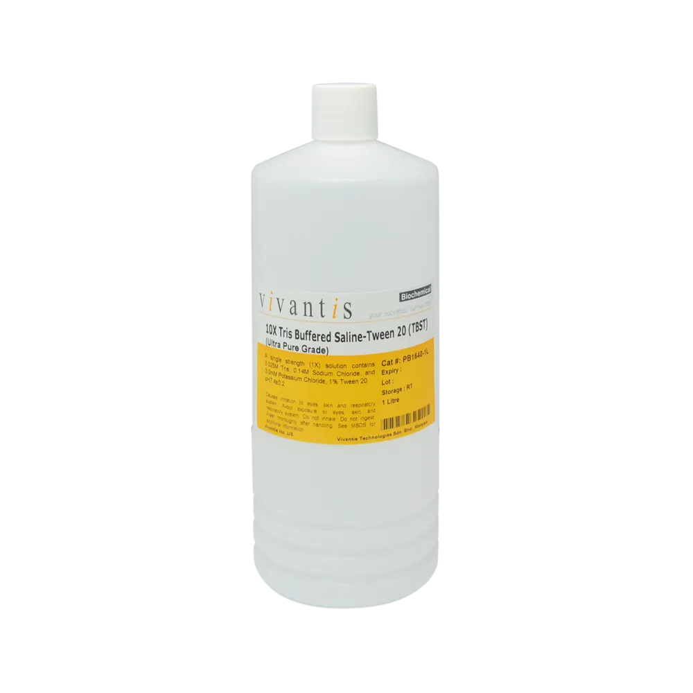 10X Tris-Buffered Saline-Tween 20 (TBST) Buffer, Ultra Pure Grade, 1 L - image 1
