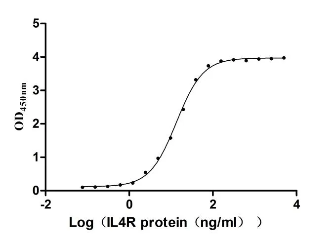 Recombinant Human Interleukin-4 receptor subunit alpha (IL4R) , partial, Biotinylated (Active) - image 1