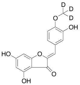 4,6-Dihydroxy-2-[(3-hydroxy-4-methoxyphenyl)methylene]-3(2H)-benzofuranone-d3 - image 1