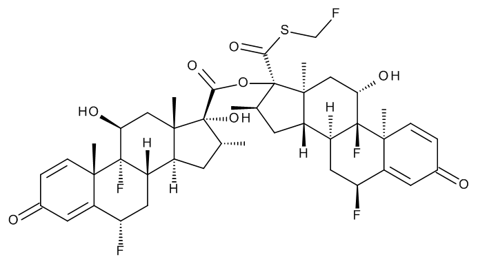 Fluticasone Dimer Impurity (~90%) - image 1