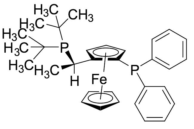 (S)-1-[(RP)-2-(Diphenylphosphino)ferrocenyl]ethyldi-tert-butylphosphine - image 1