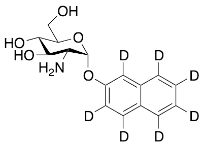 2-Amino-2-Deoxy-1-Alpha-(2-Naphthyl-1,3,4,5,6,7,8-d7)-Glucopyranoside - image 1