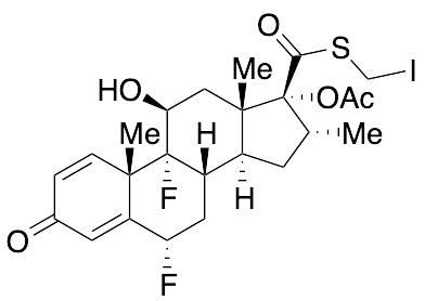 (6a,11b,16a,17a)-17-(Acetyloxy)-6,9-difluoro-11-hydroxy-16-methyl-3-oxo-androsta-1,4-diene-17-carbothioic Acid S-(Iodomethyl) Ester - image 1