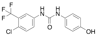 1-(4-Chloro-3-trifluoromethylphenyl)-3-(4-hydroxyphenyl)urea - image 1