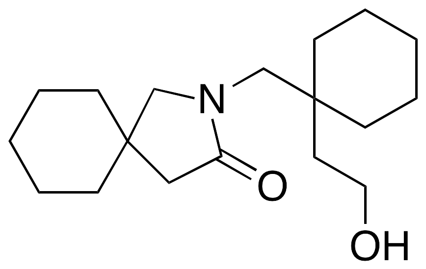 1-(3-Oxo-2-aza-spiro[4,5]dec-2-ylmethyl)cyclohexaneethanol - image 1