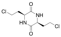 L-3,6-Bis(beta-chloroethyl)-2,5-diketopiperazine - image 1