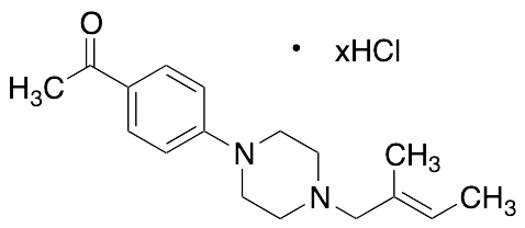 (E)-1-(4-(4-(2-Methylbut-2-en-1-yl)piperazin-1-yl)phenyl)ethanone Hydrochloride - image 1