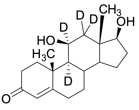 11-Hydroxytestosterone-[9,11,12,12-D4] - image 1