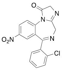 6-(2-Chlorophenyl)-2,4-dihydro-8-nitro-1H-imidazo[1,2-a][1,4]benzodiazepin-1-one - image 1