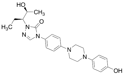 2-[(1S,2S)-1-Ethyl-2-hydroxypropyl]-2,4-dihydro-4-[4-[4-(4-hydroxyphenyl)-1-piperazinyl]phenyl]-3H-1,2,4-triazol-3-one - image 1