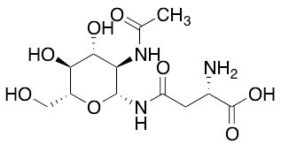 2-Acetamido-1-N-(b-L-aspartyl)-2-deoxy-b-D-glucopyranosylamine - image 1