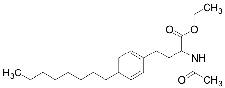 Ethyl 2-Acetamido-4-(4-octylphenyl)butanoate - image 1