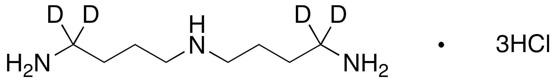 sym-Homo Spermidine-d4 Trihydrochloride (Major) - image 1