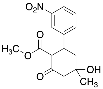 Methyl 4-Hydroxy-4-methyl-2-(3-nitrophenyl)-6-oxocyclohexanecarboxylate(Mixture of Diastereomers) - image 1