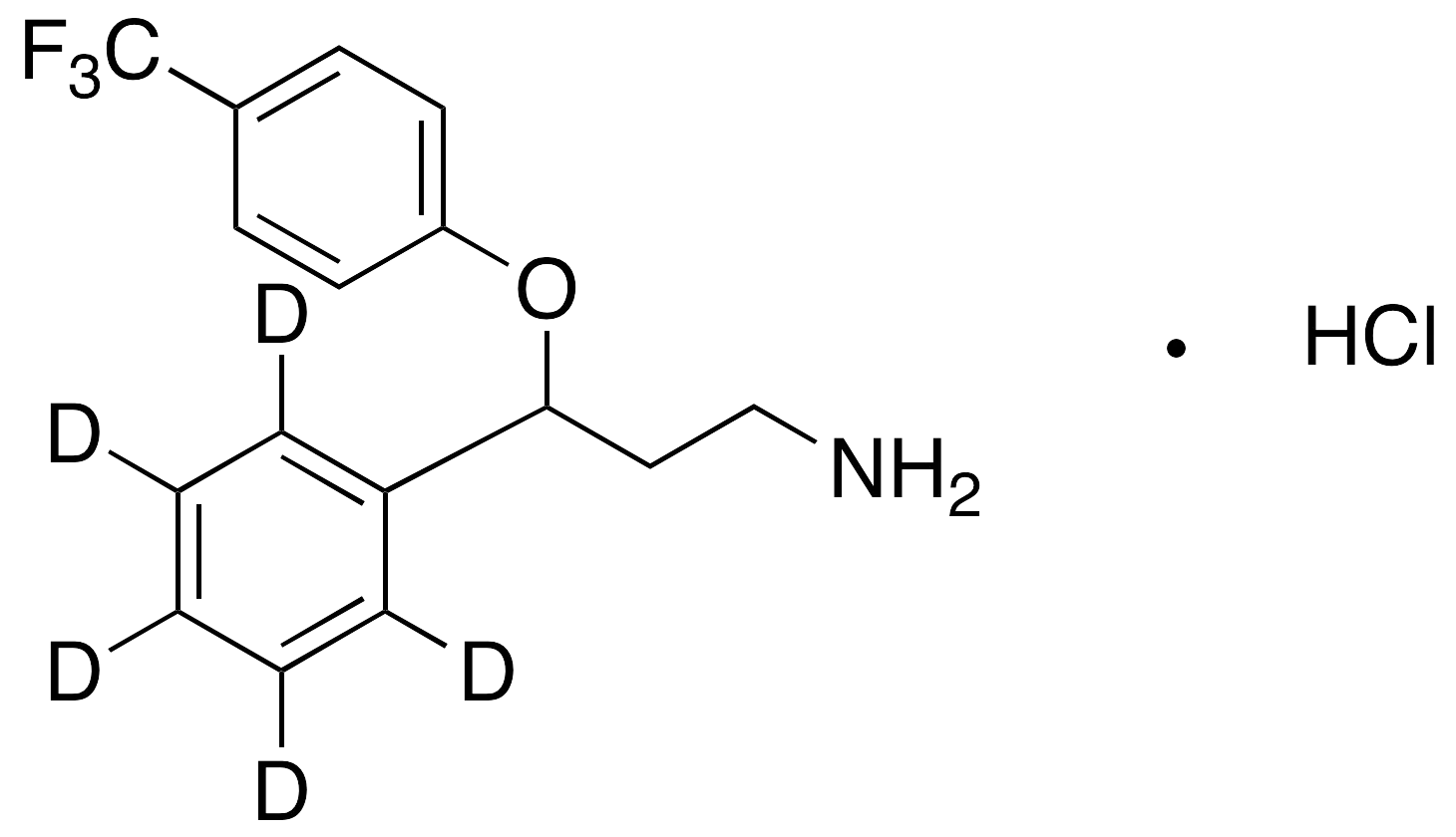Norfluoxetine-d5 Hydrochloride (Phenyl-d5) - image 1