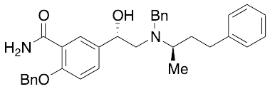[S-(R*,S*)]-5-[1-Hydroxy-2-[(1-methyl-3-phenylpropyl)(phenylmethyl)amino]ethyl]-2-(phenylmethoxy)benzamide - image 1