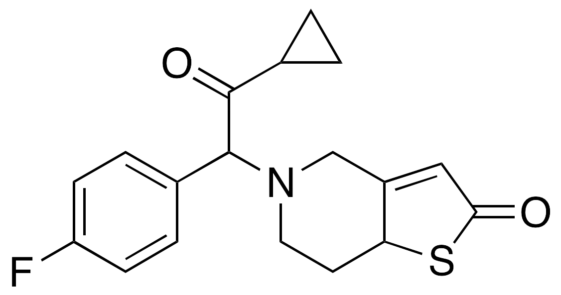 p-Fluoro Prasugrel Thiolactone(Mixture of Diastereomers) - image 1