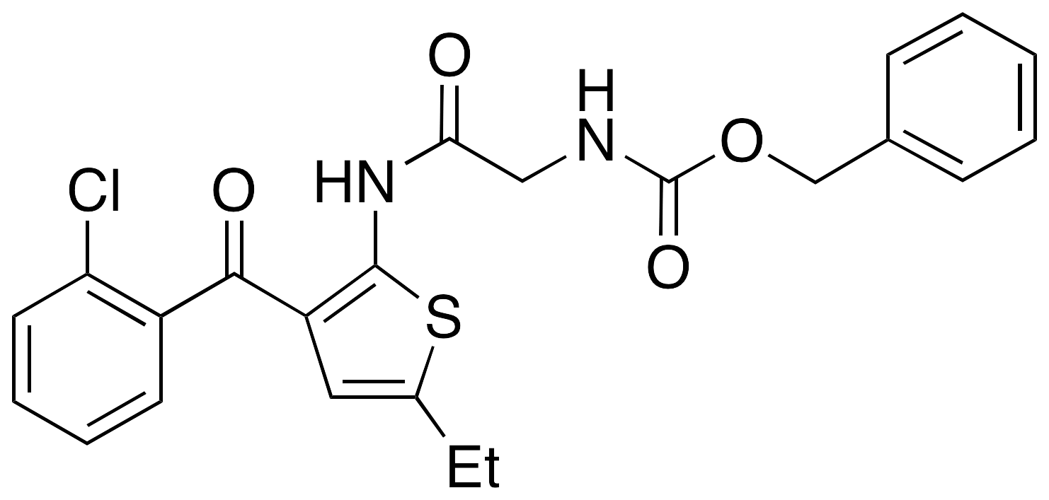 [2-[[3-(2-Chlorobenzoyl)-5-ethyl-2-thienyl]amino]-2-oxoethyl]carbamic Acid Benzyl Ester - image 1