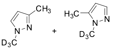 Mixture of (1,3-Dimethylpyrazole-D3 + 1,5-Dimethylpyrazole-D3) - image 1