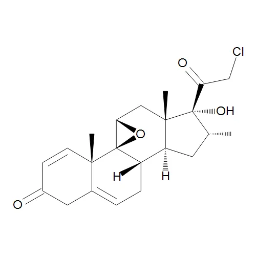17a-Hydroxy-21-chloro-9b,11b-epoxy-16a-methylpregna-1,4-diene-3,20-dione - image 1