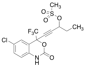1-(6-Chloro-2-oxo-4-(trifluoromethyl)-2,4-dihydro-1H-benzo[d][1,3]oxazin-4-yl)pent-1-yn-3-yl Methanesulfonate - image 1