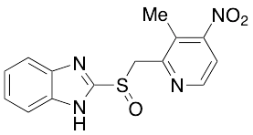 2-[[(3-Methyl-4-nitro-2-pyridinyl)methyl]sulfinyl]-1H-benzimidazole - image 1