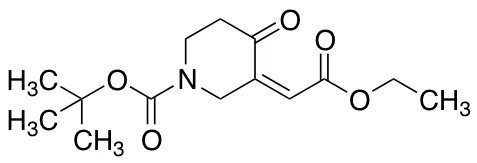 (Z)-tert-Butyl 3-(2-Ethoxy-2-oxoethylidene)-4-oxopiperidine-1-carboxylate - image 1