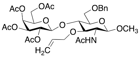 Methyl 2-(Acetylamino)-2-deoxy-4-O-Beta-D-galactopyranosyl-6-O-benzyl-3-O-2-propen-1-yl-Beta-D-glucopyranoside Tetraacetate - image 1