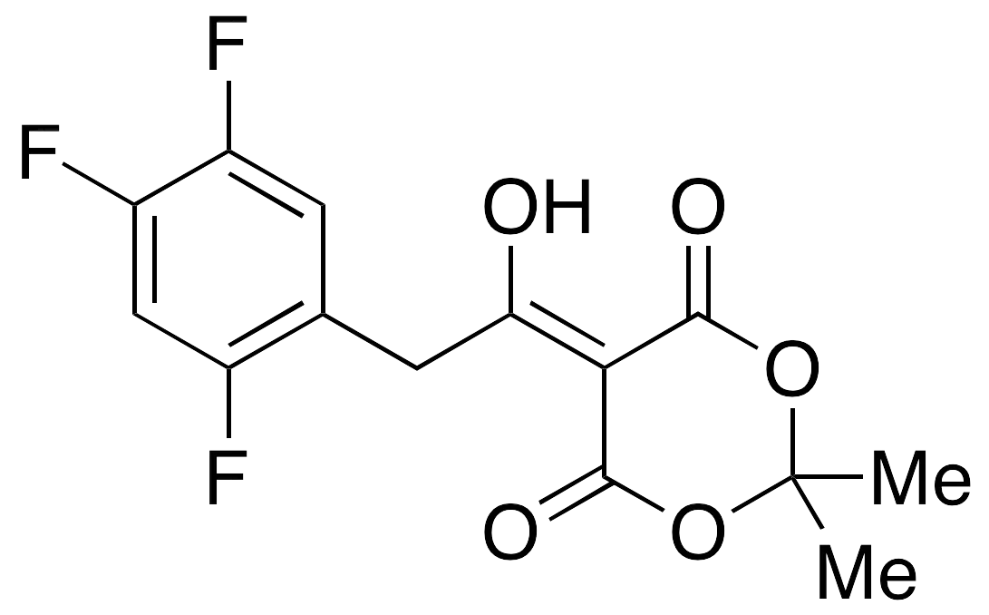 5-[1-Hydroxy-2-(2,4,5-trifluorophenyl)ethylidene]-2,2-dimethyl-1,3-dioxane-4,6-dione - image 1