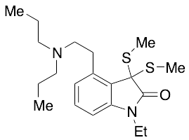 4-(2-(Dipropylamino)ethyl)-1-ethyl-3,3-bis(methylthio)indolin-2-one - image 1