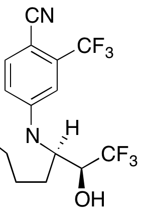 4-[(2R)-2-[(1S)-2,2,2-Trifluoro-1-hydroxyethyl]-1-pyrrolidinyl]-2-(trifluoromethyl)-benzonitrile - image 1