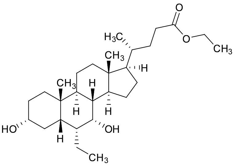 Ethyl (3alpha,5beta,6alpha,7alpha)-6-Ethyl-3,7-dihydroxycholan-24-oate - image 1