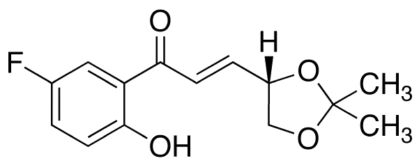 (E)-(4S)-4,5-Isopropylidene-dioxy-1-(2-hydroxy-5-fluorophenyl)propenone - image 1